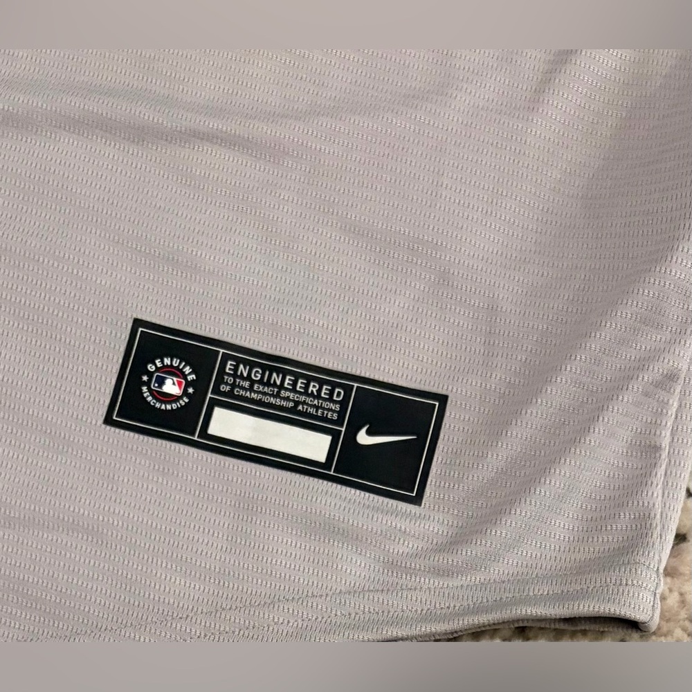 Nike Authentic Boston Red Sox MLB Baseball Gray Jersey Men’s Size: XL - Picture 4 of 6